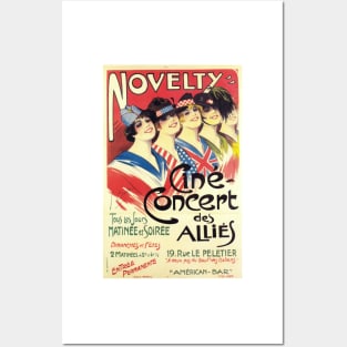 NOVELTY Cine Concert des Allies by Georges Dola French Theater Performance Posters and Art